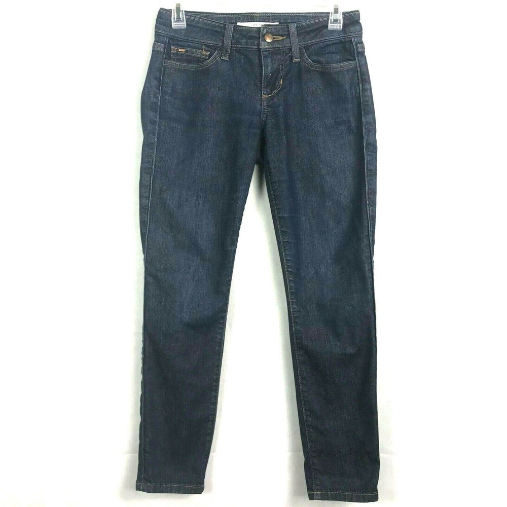 Joe's Jeans Womens Sz 26 Dark Wash Ankle Cigarette Skinny Leg 5 Pocket Stretch